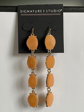 NWT signature Studio 3” Dangle Earrings (Pierced)